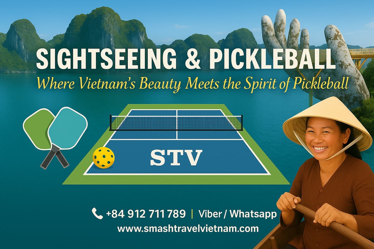 Pickleball in HCM Mui Ne Dalat Nha Trang City 7 days
